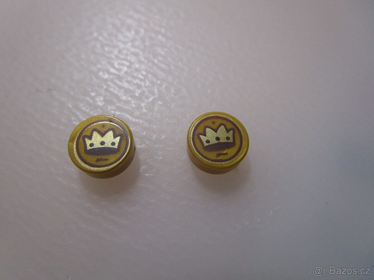 Lego figurka pro castle zpěvák bard + 2 penízky - 4