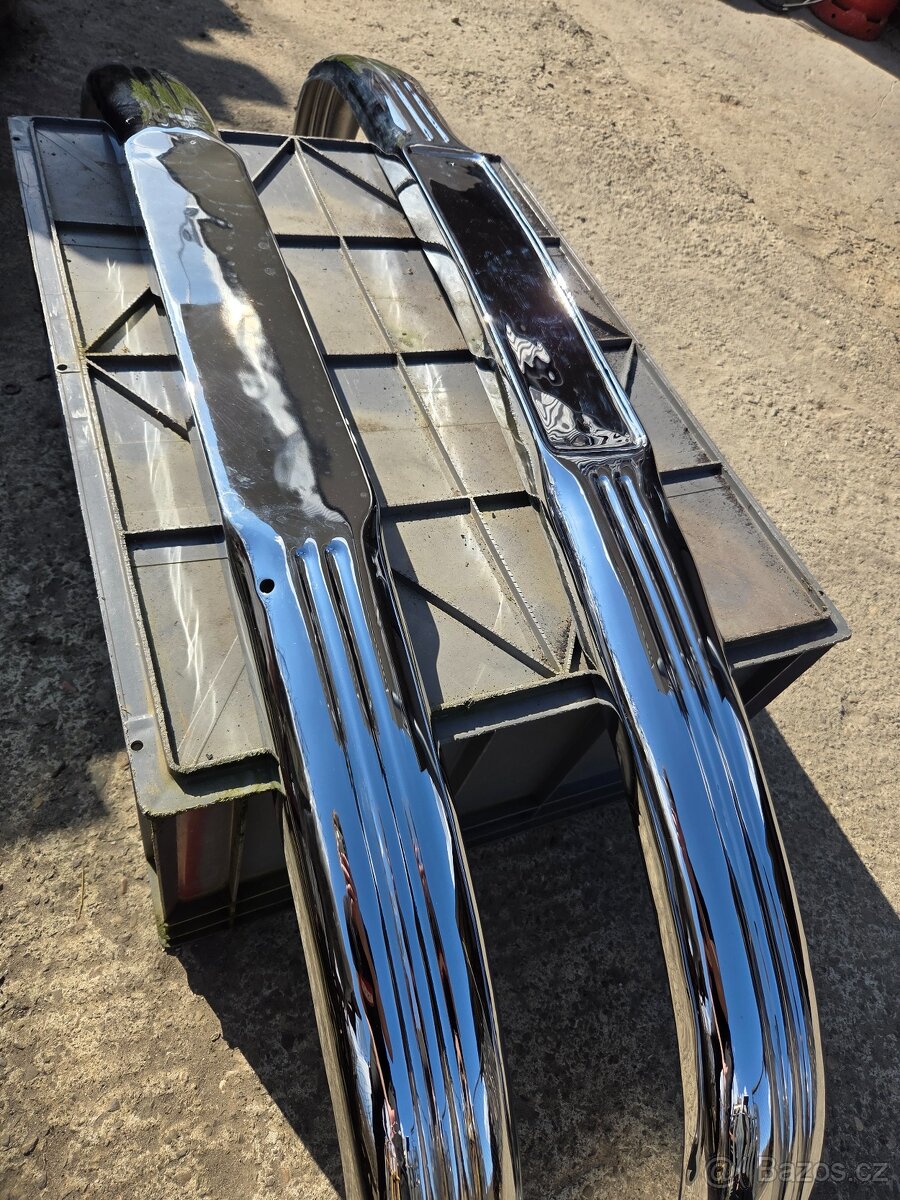 Novonachromované nárazníky na tatraplan - 4