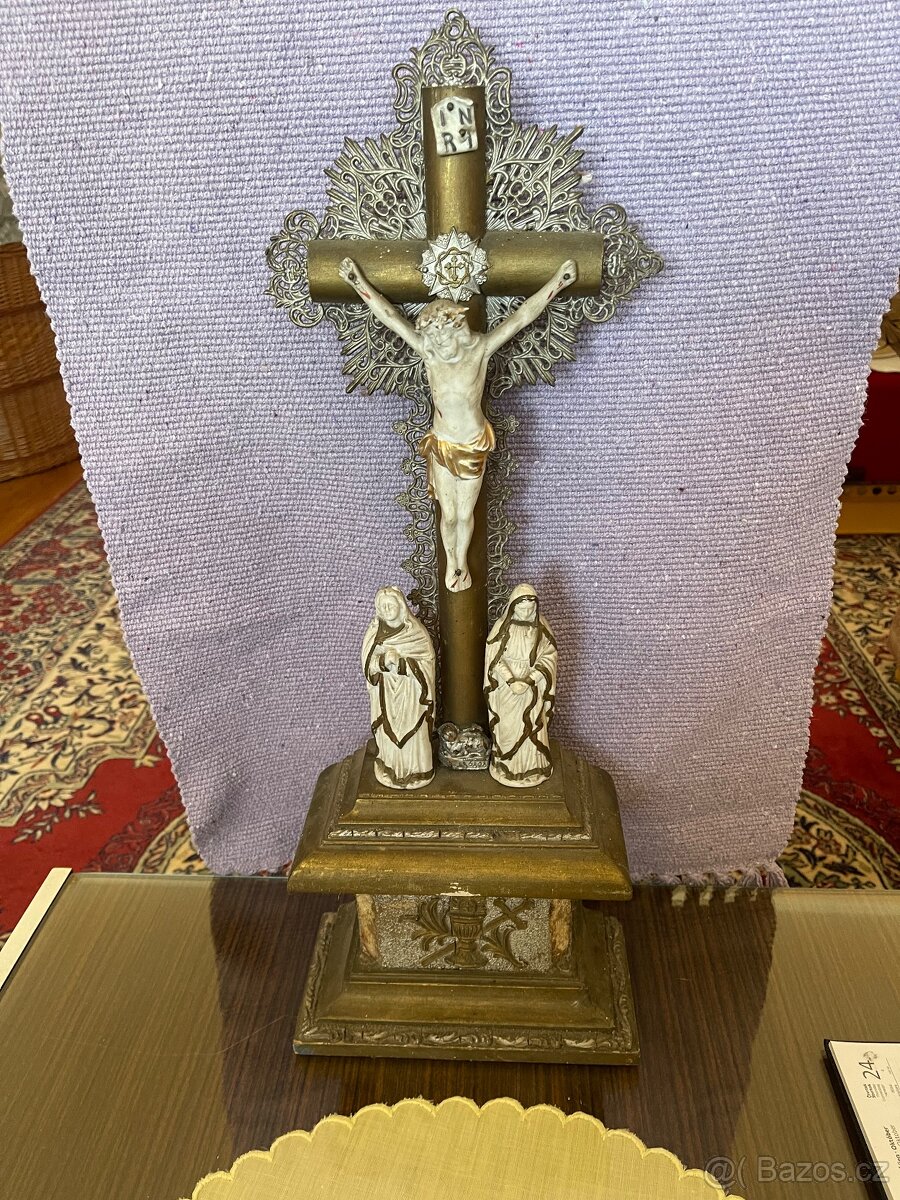 Prodám Oltář, starožitný kříž - 4