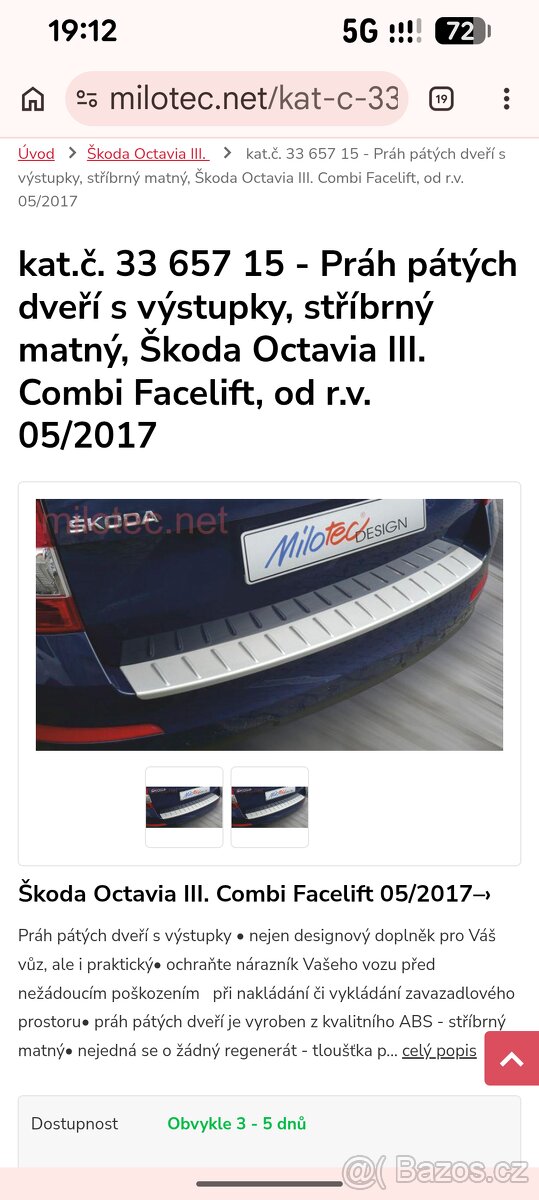 Prodam prah 5 dveri Skoda Octavia 3 combi - 4