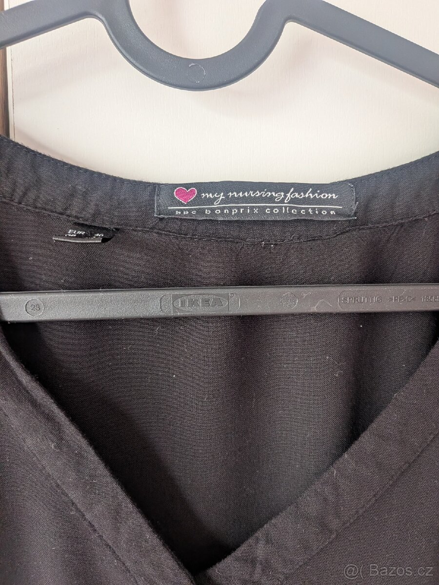 Kojící černá halenka - 4