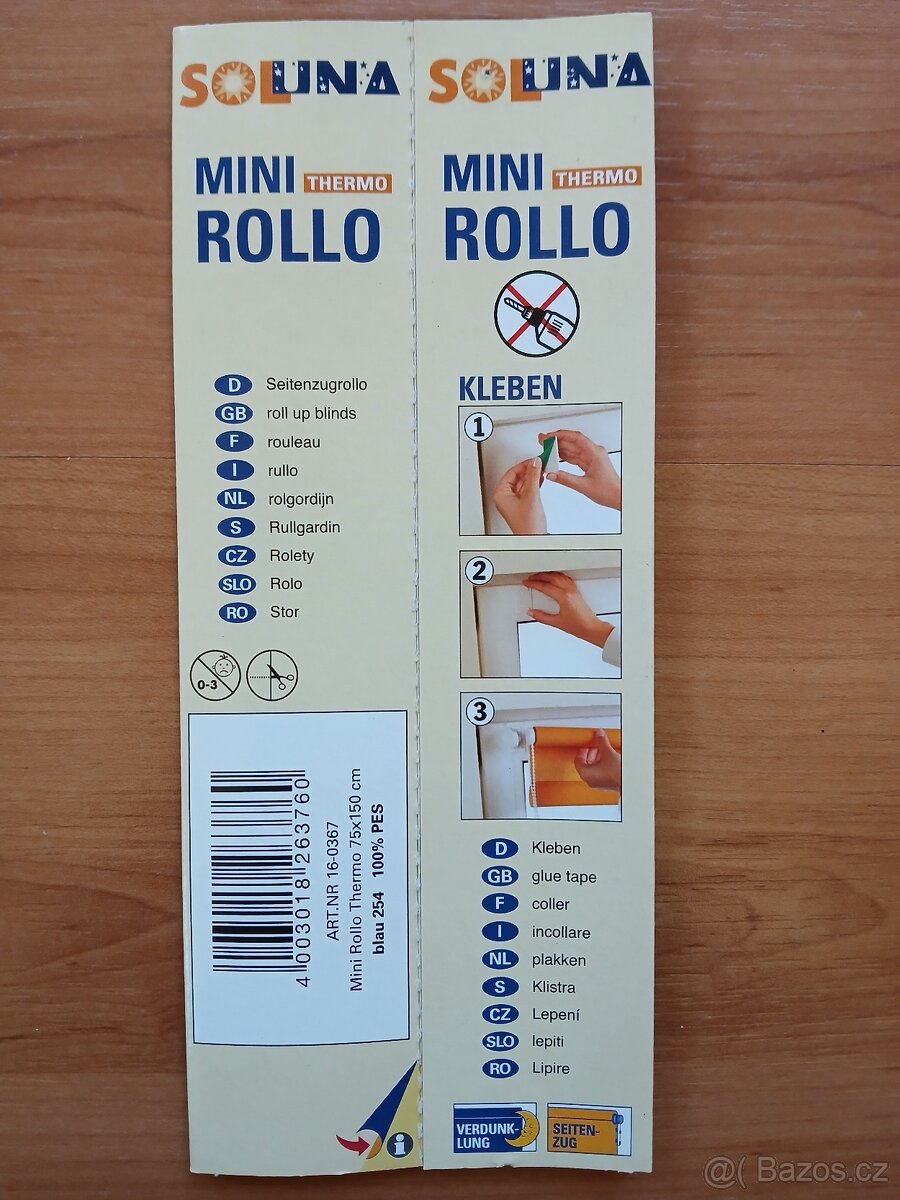 Zatemňovací termo roleta 75 x 150 cm - 4