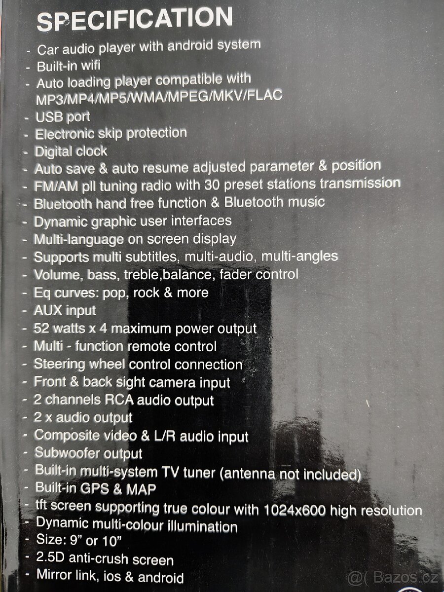 10"android dotykové rádio - 4