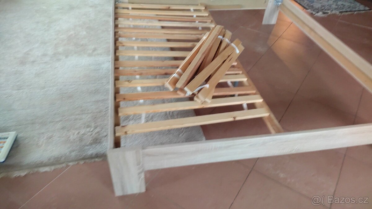 Manželská postel , 180x200 , s roštem, - 4