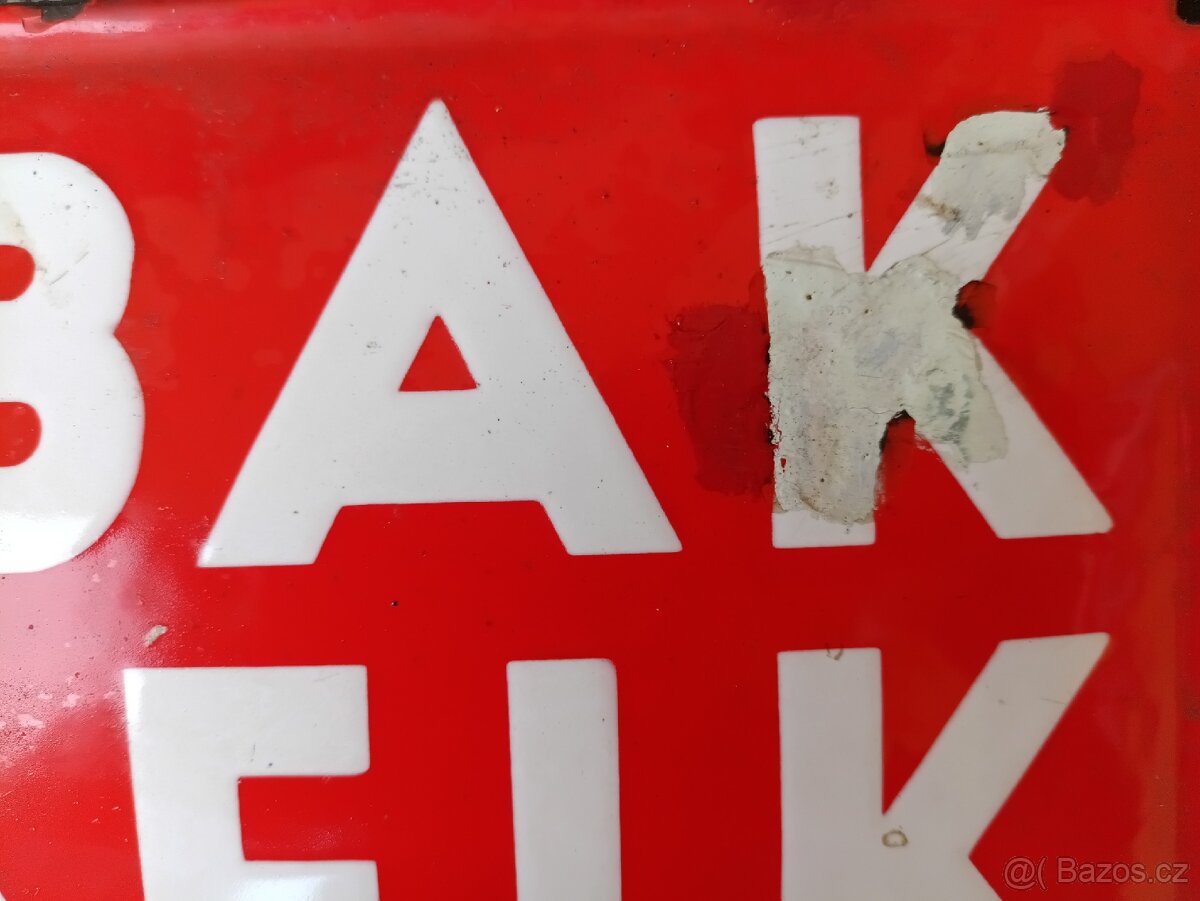 Stará smaltovaná cedule - 4