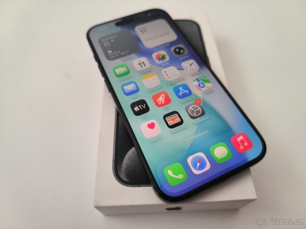 apple iphone 15 PRO 128gb Black Titanium 100% Batéria - 4