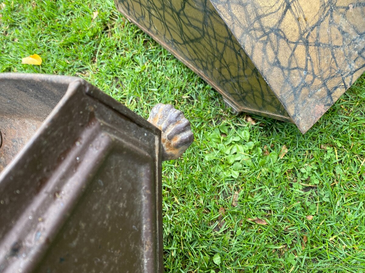 kamna stará příslušenství uhlák starý uhlák popelník - 4