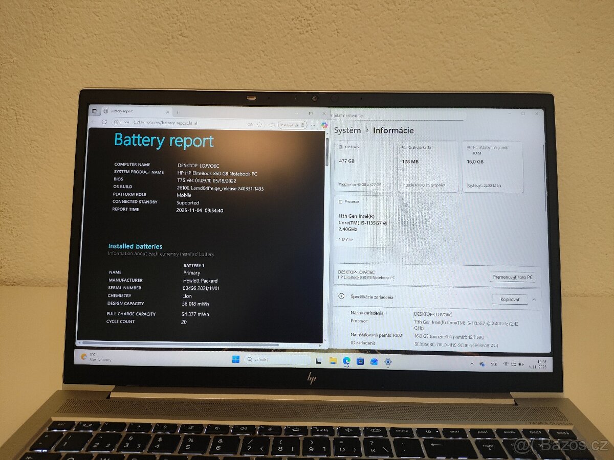 HP EliteBook 850 G8 | i5-1135G7| 16→32 GB RAM | 512→1 TB SSD - 4