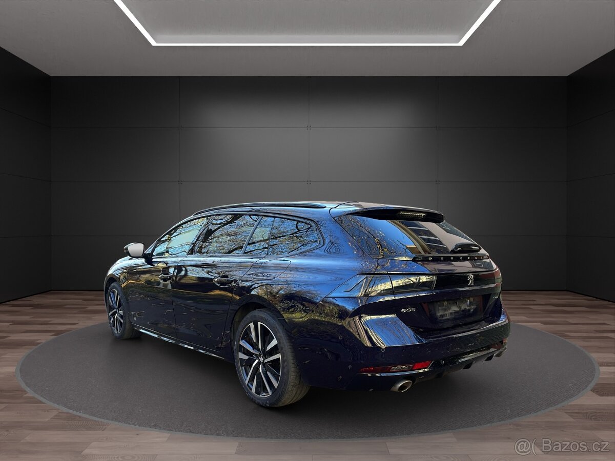 Peugeot 508 GT, 165kw, PHEV, pěkný vůz, DPH, SOH 96.8% - 4