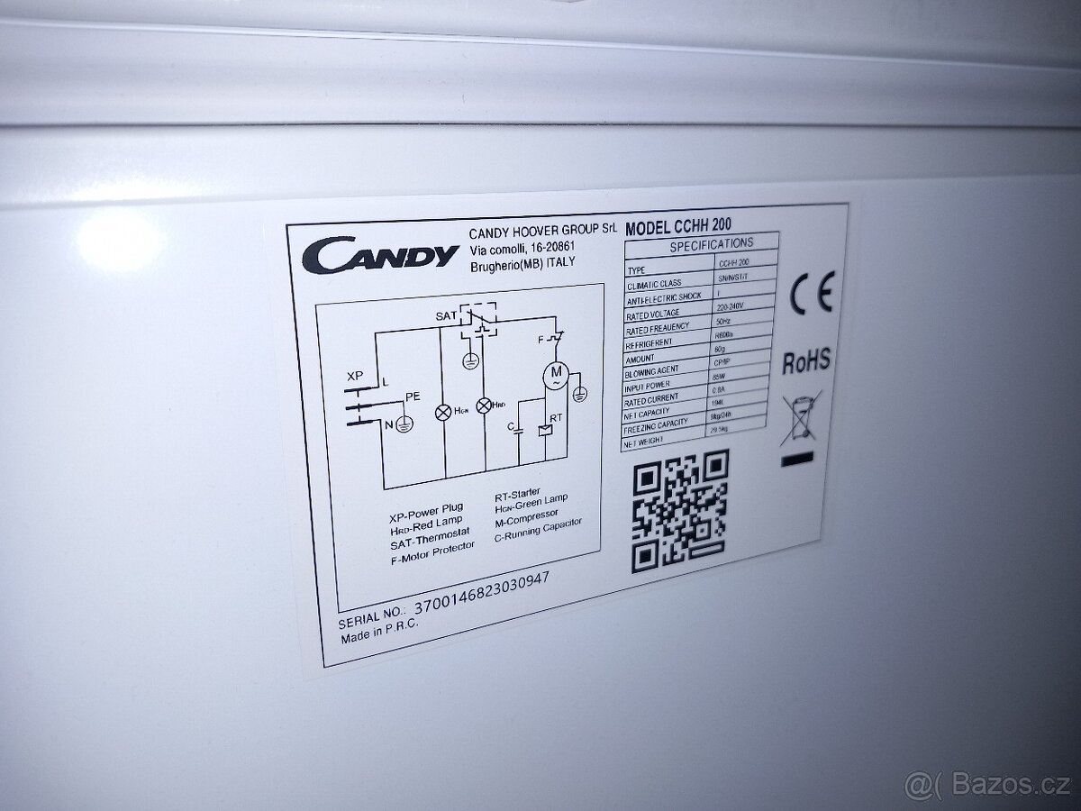 Mrazák Candy CCHH 200 - 4