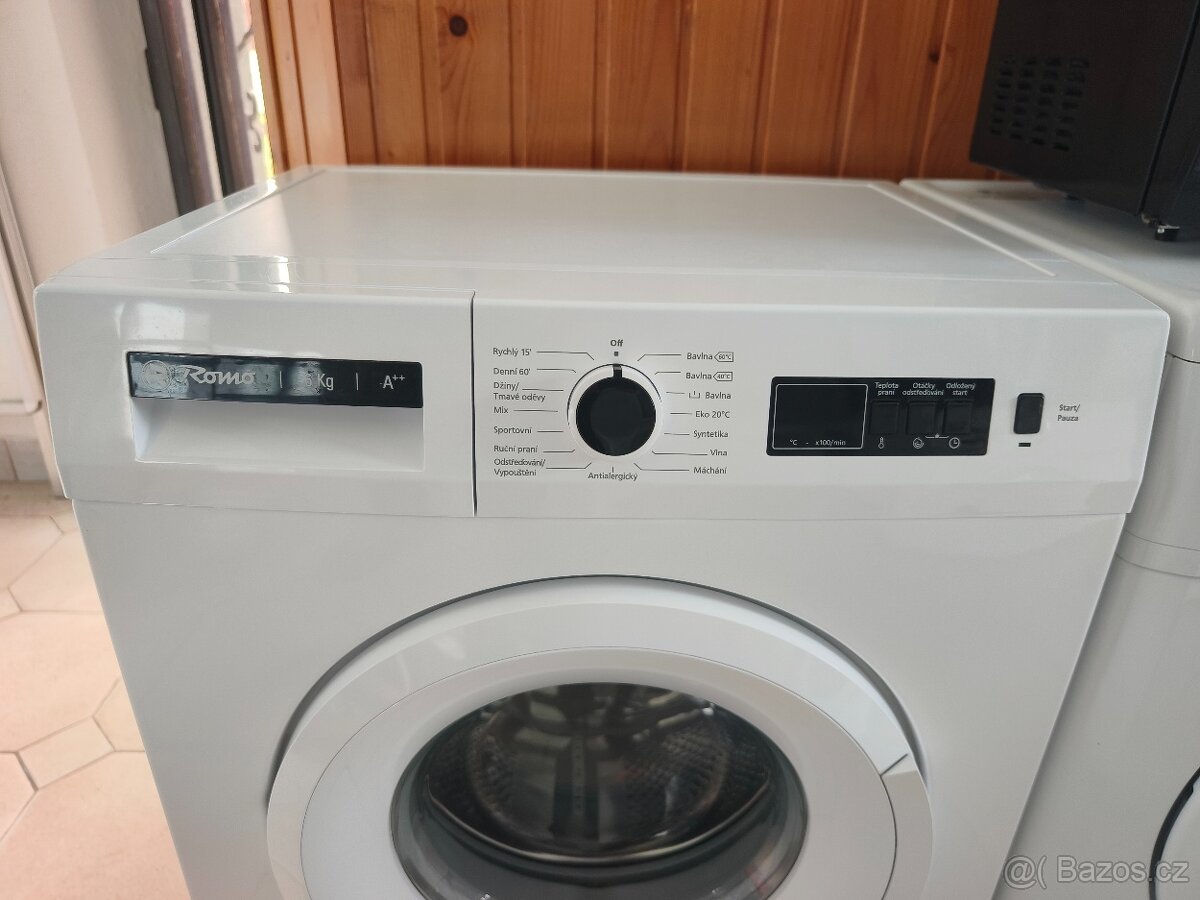 Málo užitá slim pračka Romo RWF2060A, 6kg, 1000ot, záruka 6m - 4