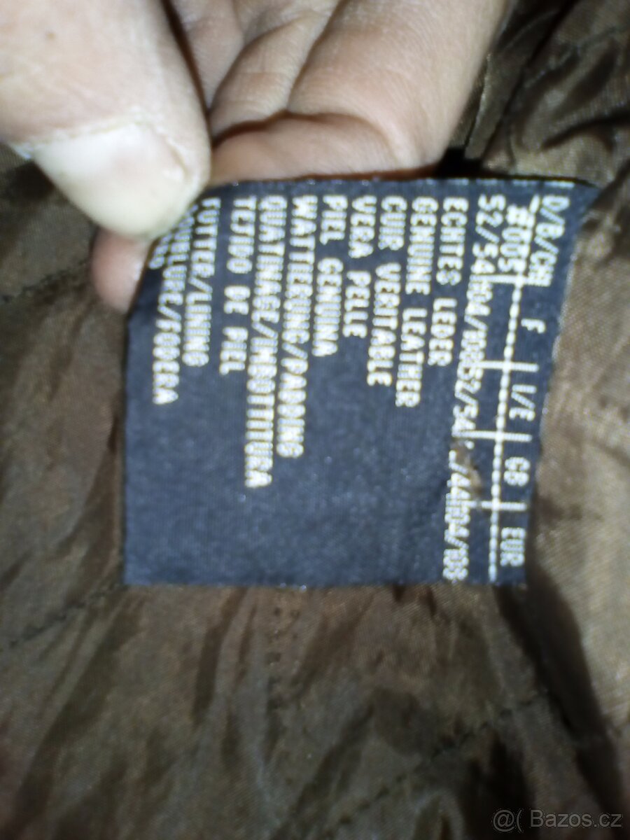 Kožená bunda John F. Gee. - Hnědá - 4