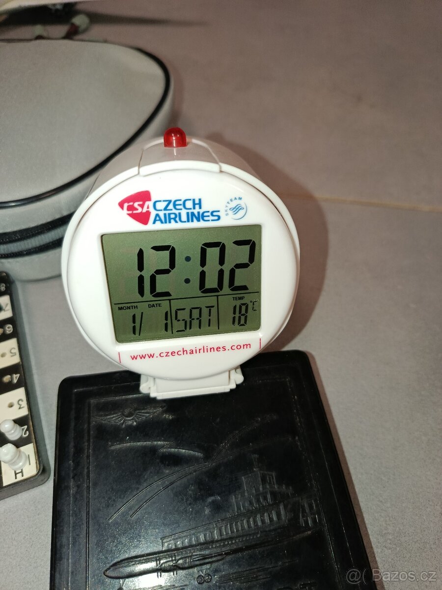 Budík Czech Airlines a další letecké suvenýry - 4