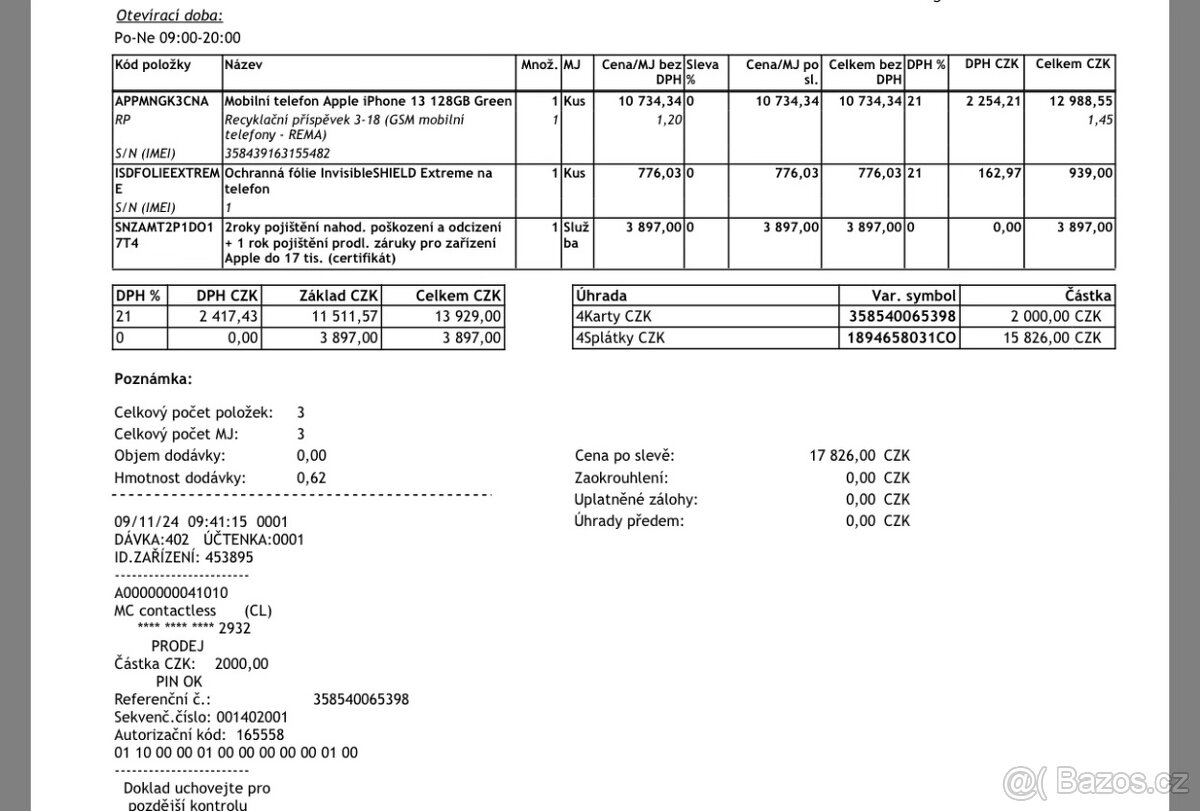 IPhone 13 green Jako nový záruka - 4