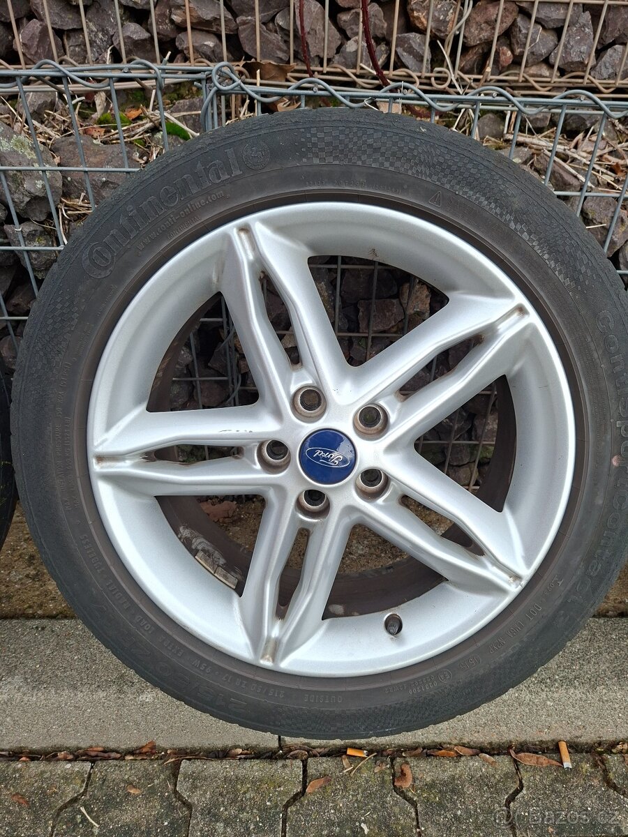 Alu kola 17" orig Ford + sada matek - 4