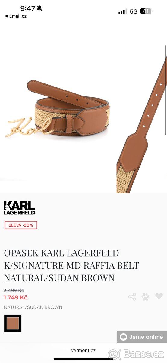 Dámský pásek Karl Lagerfeld - 4