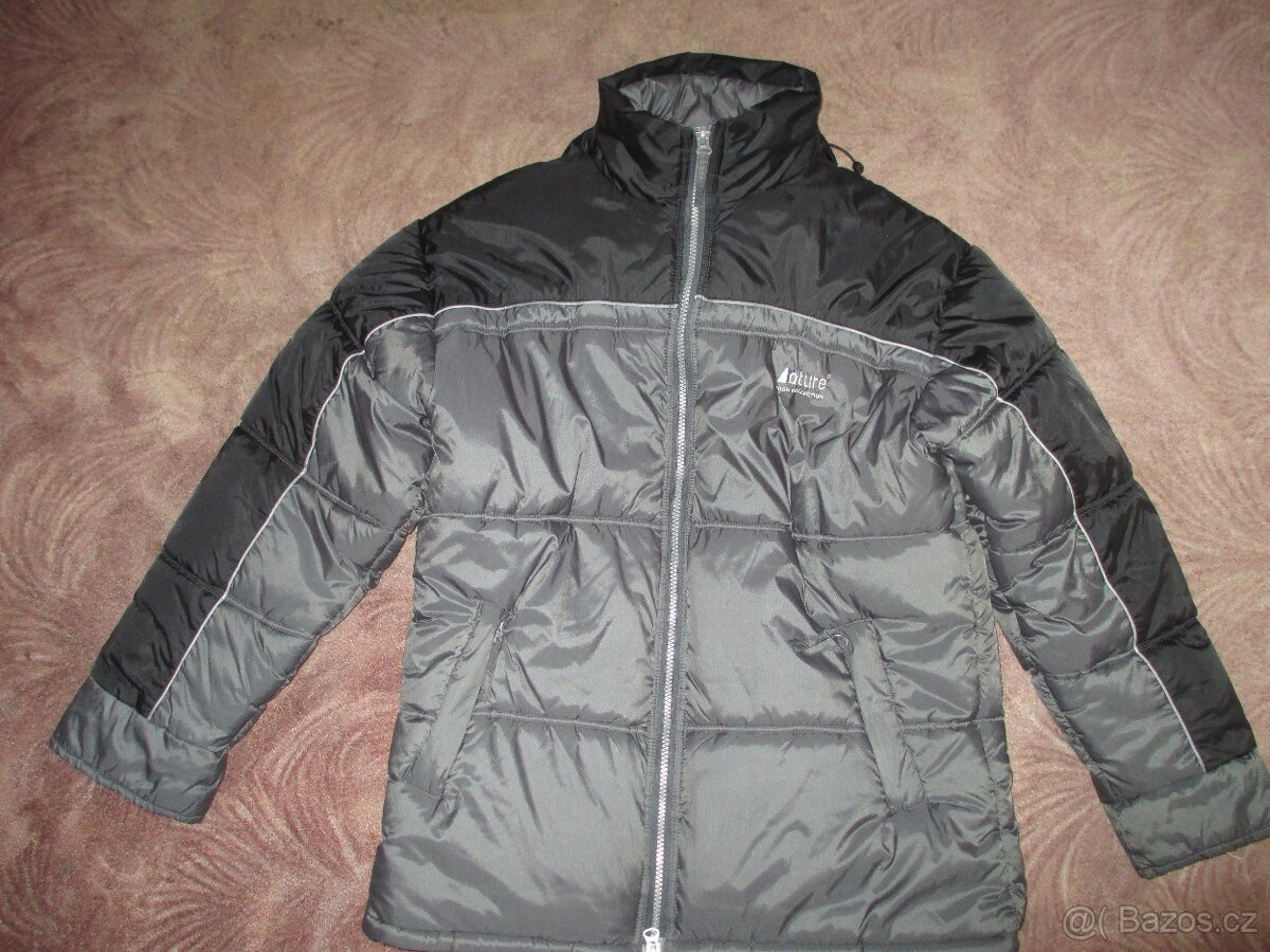 Pánská kožená bunda, zimní bunda na vyšší postavu - 4