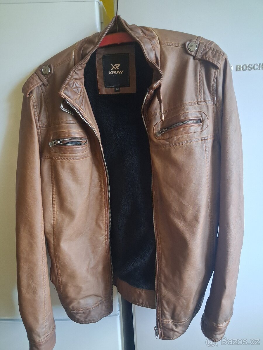 Kožená bunda s teplou vložkou Xray Jeans - 4