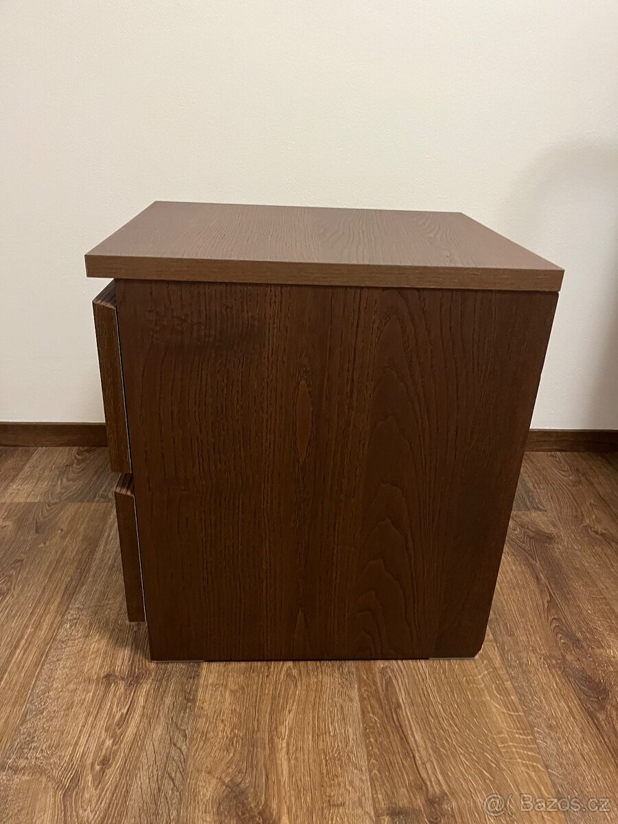 noční stolek MALM komoda se 2 zásuvkami - 4