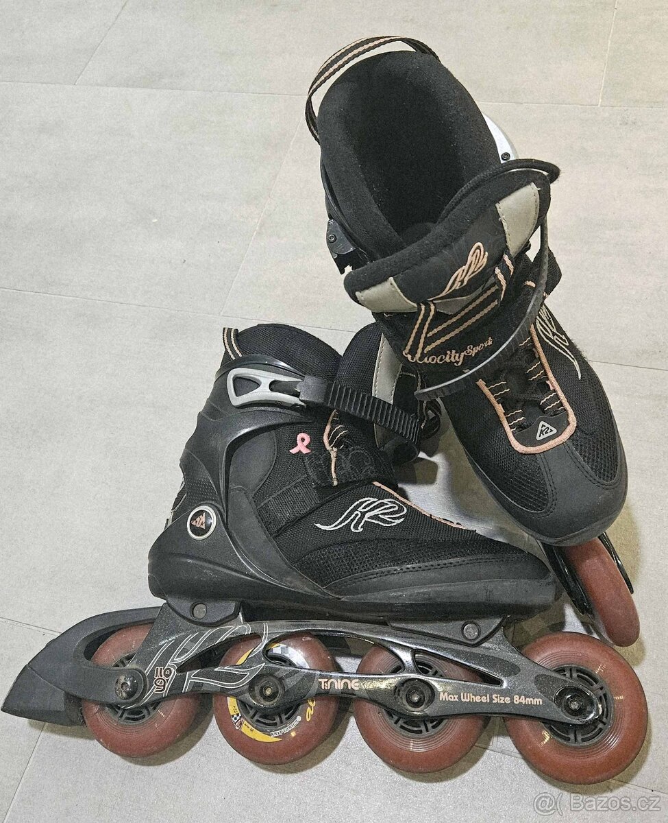 Kolečkové brusle K2, vel.24.5/38 - 4