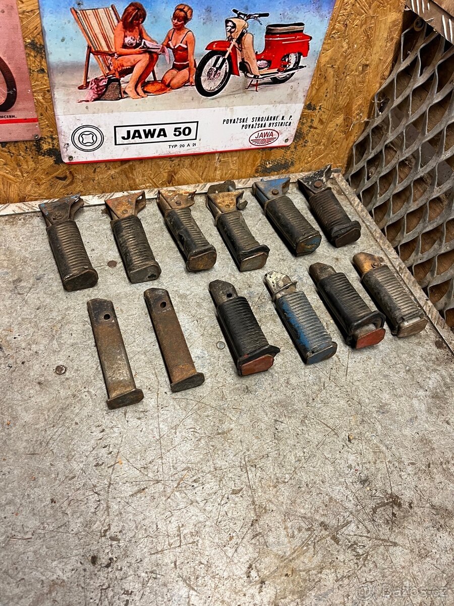 Zadní stupačky Jawa pionýr/mustang - 4
