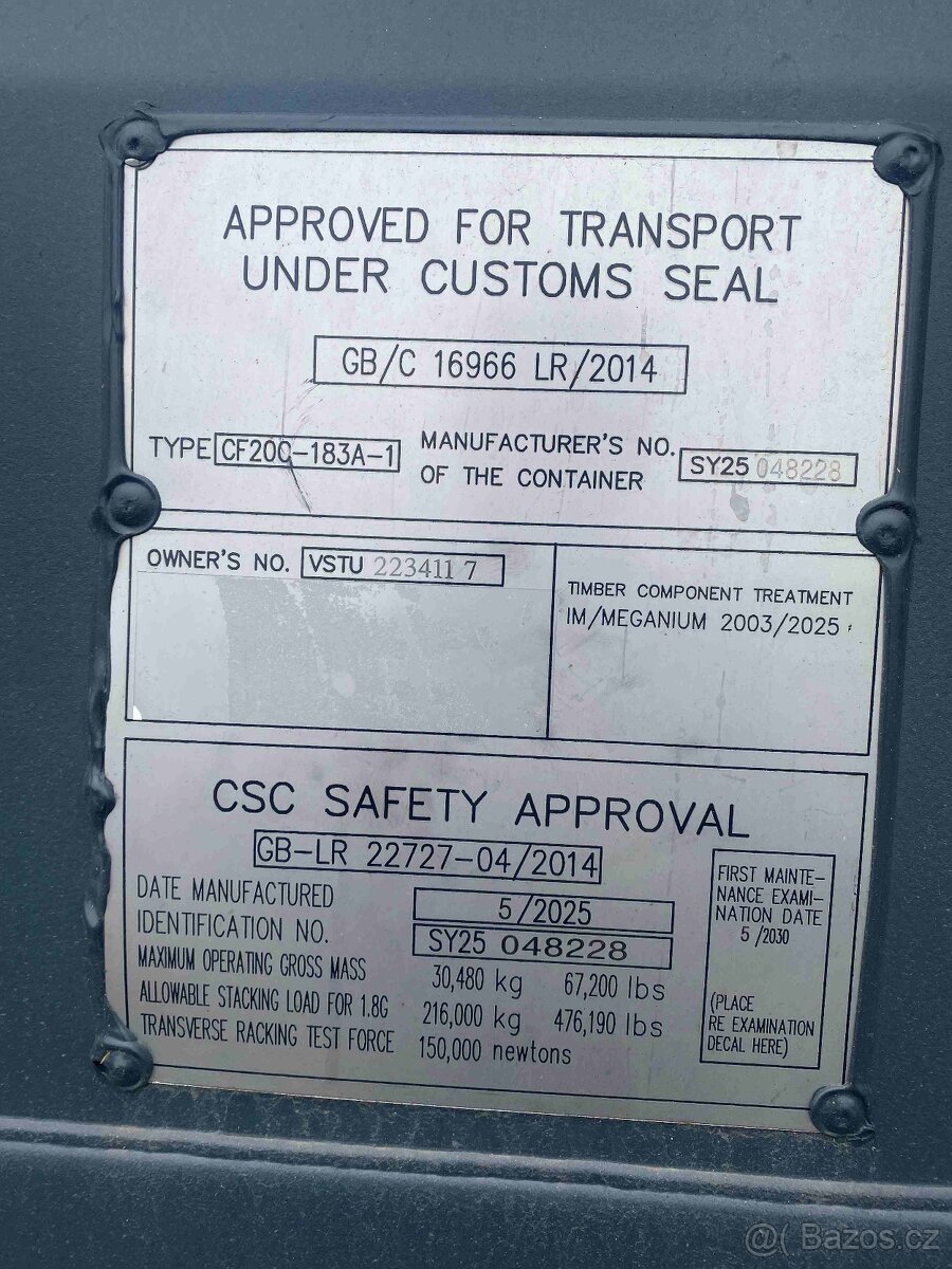 Lodni kontejner 20'DV po jedné cestě č.27 - 4