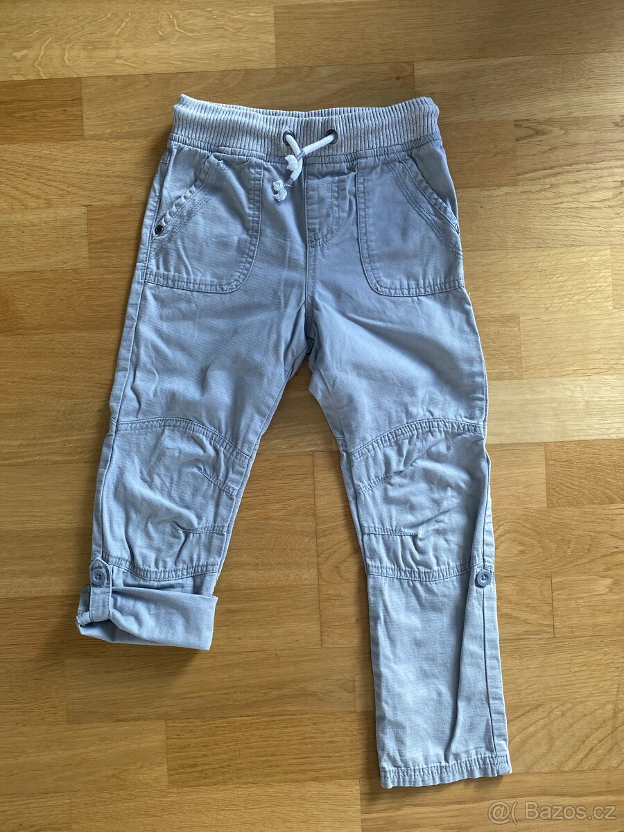 Detske platene kalhoty, vel. 4-6 let, sede - 4