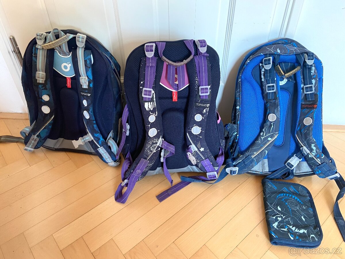 TOPGAL aktovka - T-REX modrá 1.-2.třída - 4