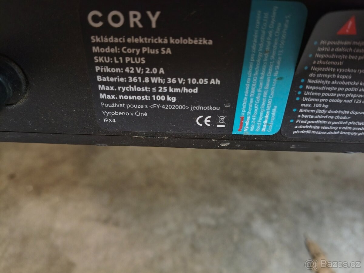 Elektrokoloběžka, elektrická koloběžka Cory - 4