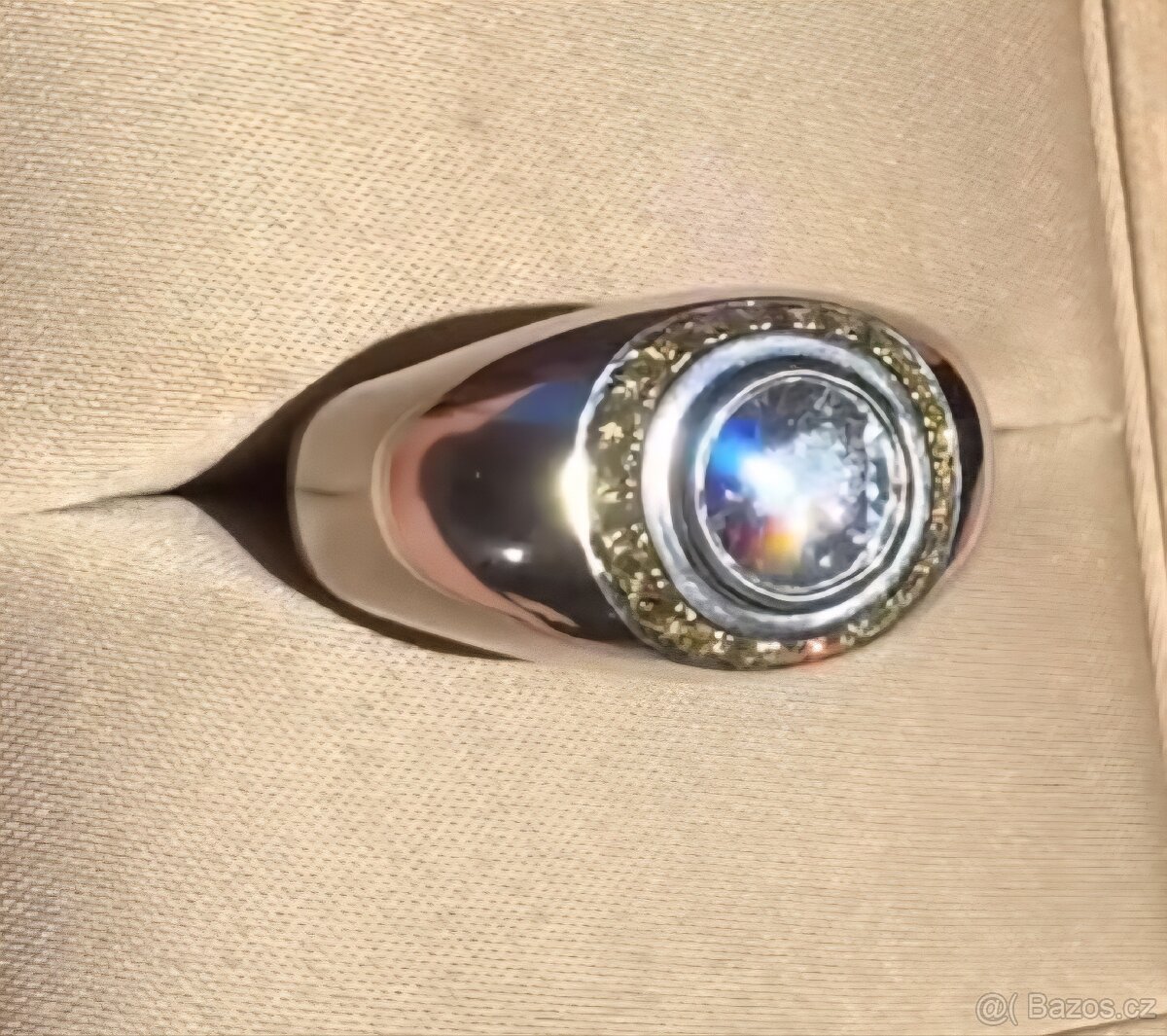 DIAMANTOVÝ PRSTEN 1.62ct. VS1/D PÁNSKÝ TOP CENA - 4