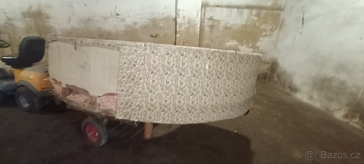 Jedinečná rohová čalouněná sedačka 30-50 léta - 4