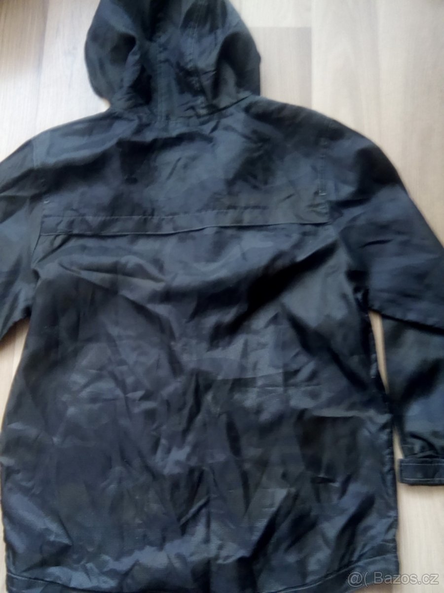 Sportovní černá bunda na jaro - podzim vel. 152 - 4