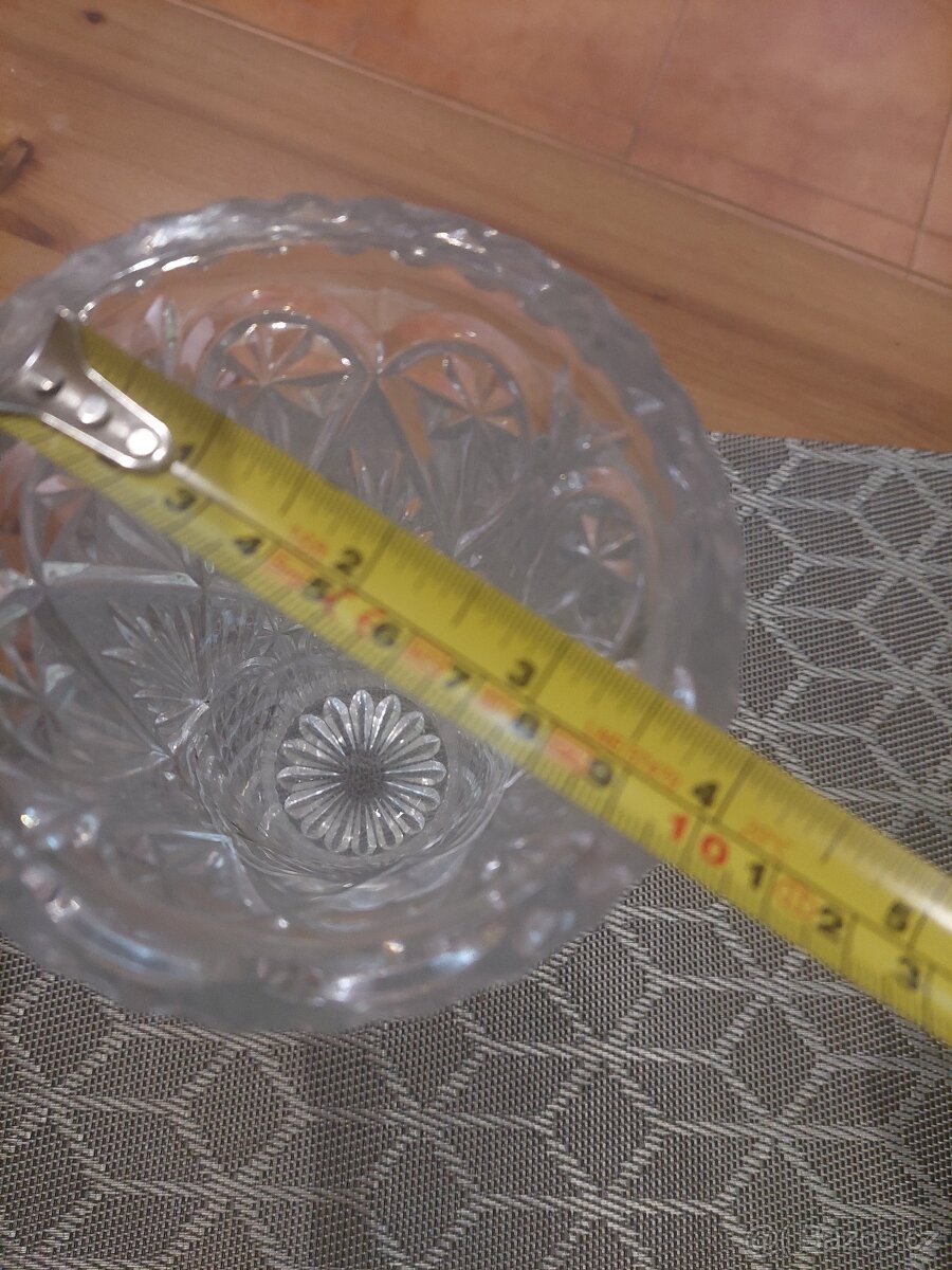 Váza 20cm - křišťál - 4