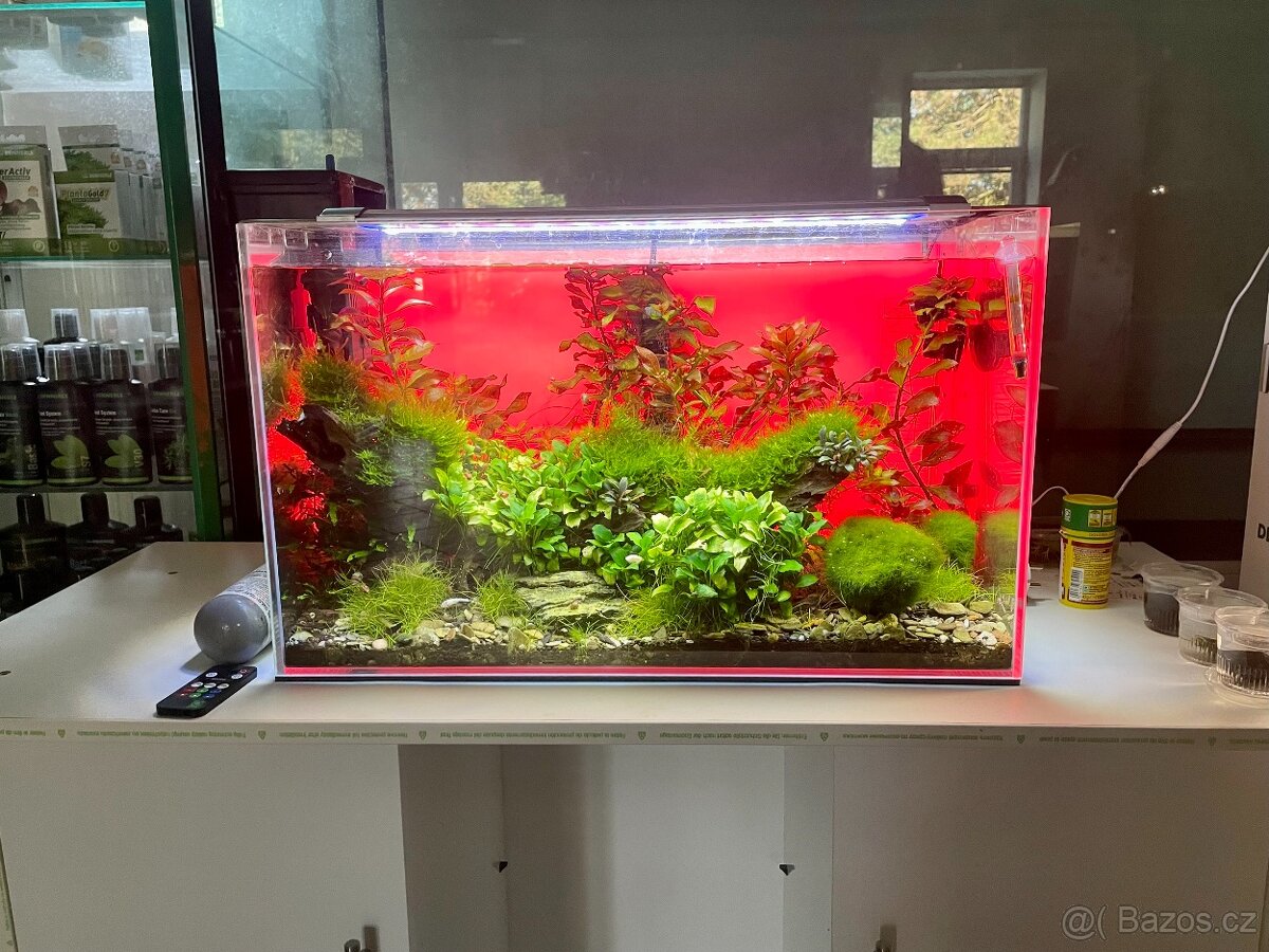 Aquascaping Akvárium 60L (60x30x35cm) s exkluzivní skříňkou. - 4