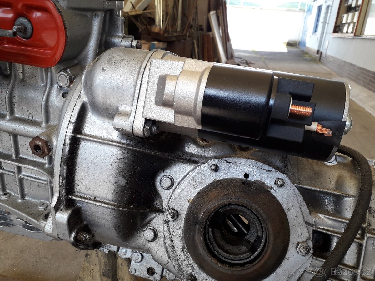 Zástavba starteru s planetovým převodem do agregátu Š120 - 4