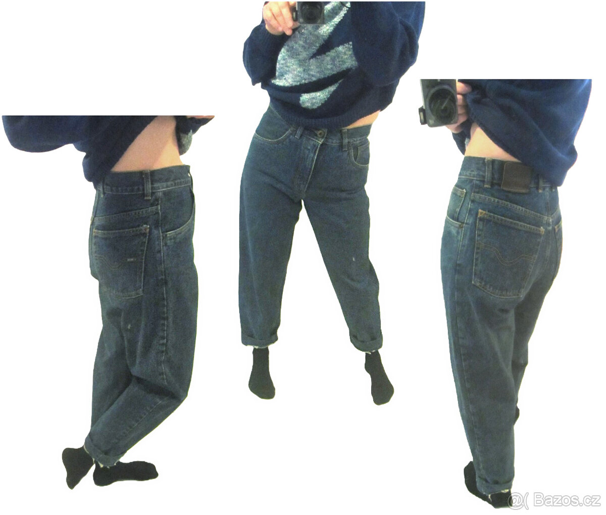 Vintage 90s dámské džíny - 4