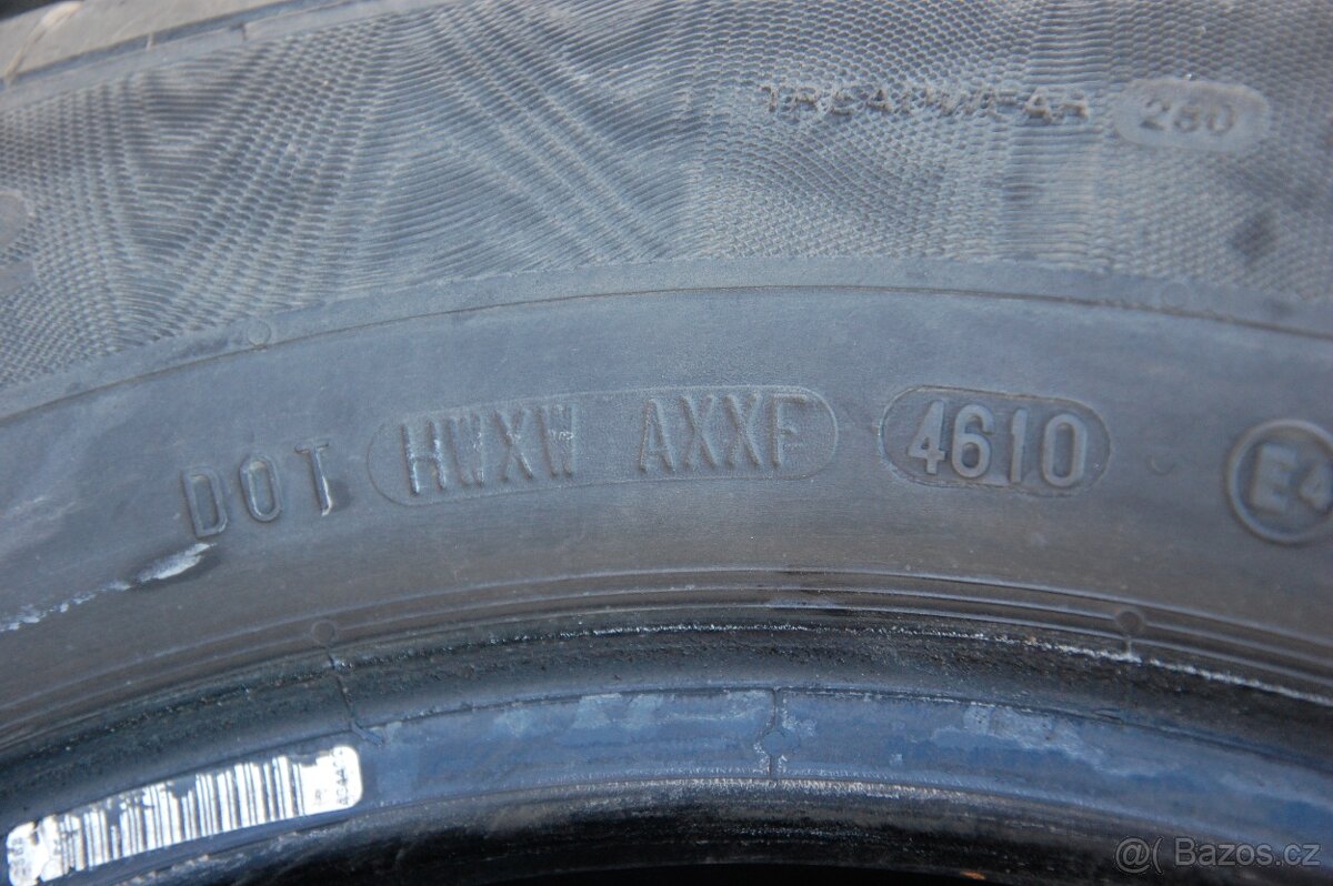 205/60R16 CONTINENTAL, 4ks, 2ks, 1ks vzorek 3-4mm, na dojetí - 4