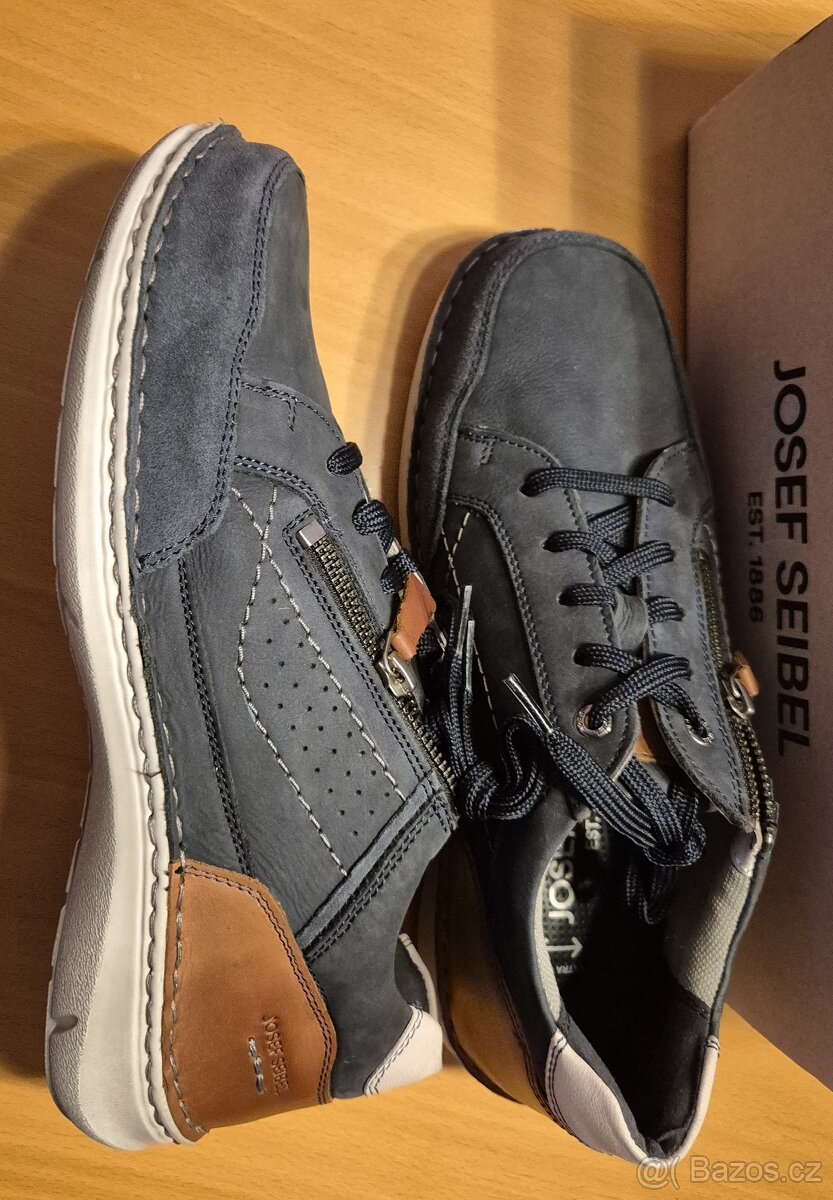 Nové kožené polobotky Josef Siebel vel. 43 - 4