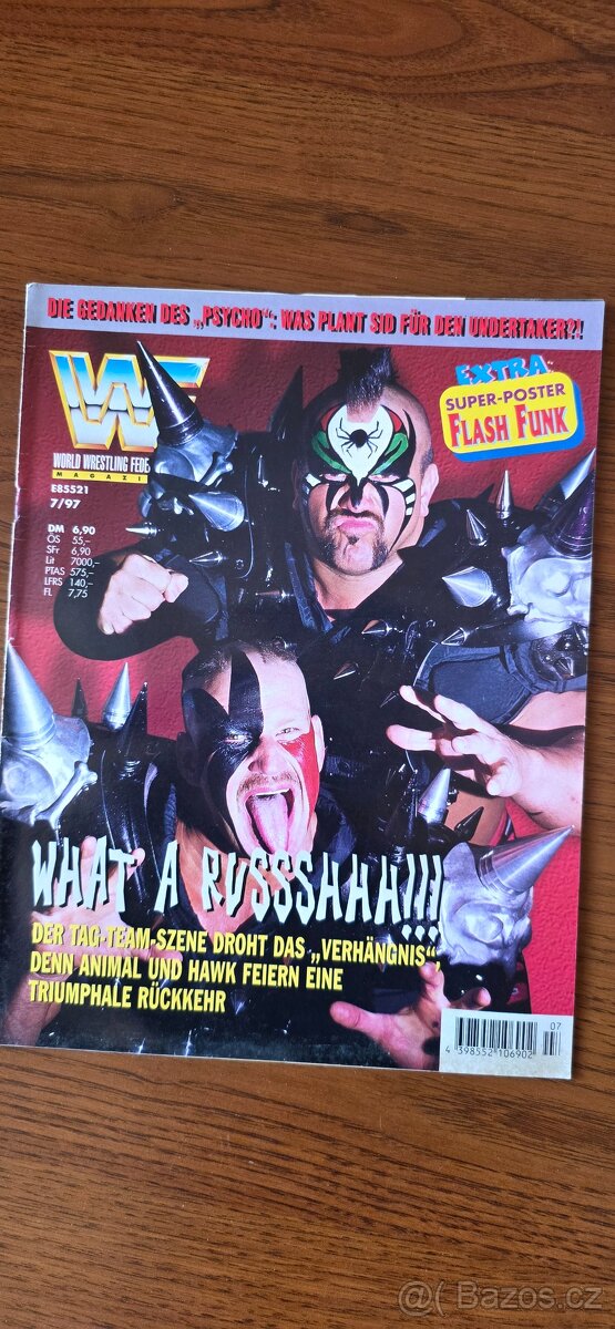 Sbírka německých WWF (WWE) wrestlingových časopisů z - 4