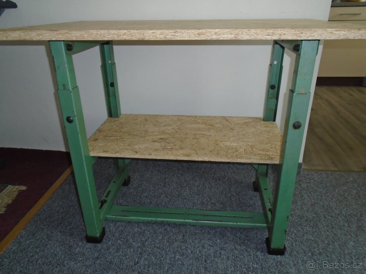 Pracovní, odkládací stůl, ponk do dílny, garáže - 4