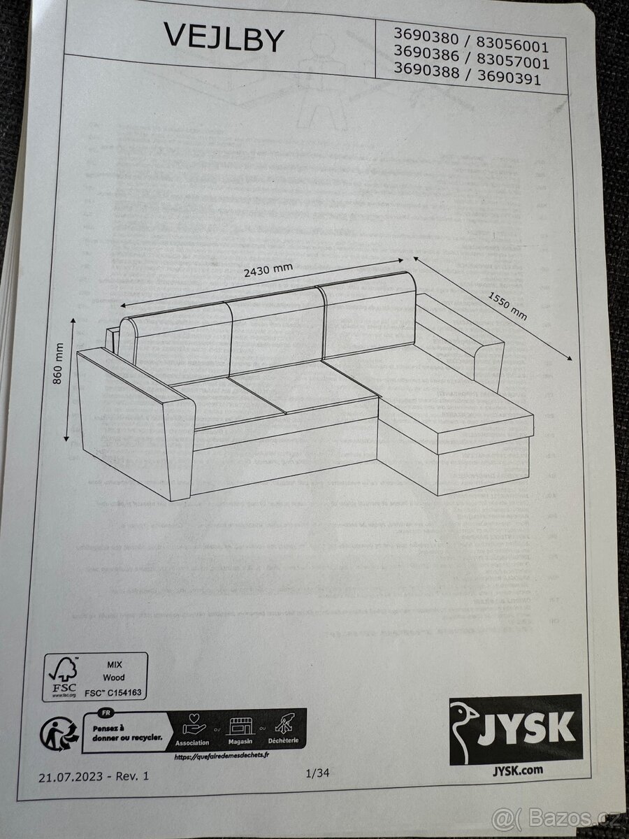 Sedací souprava VEJLBY - 4