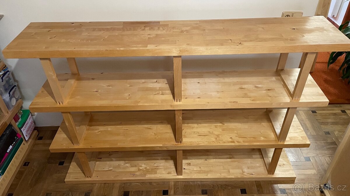 IKEA NORREBO – masivní regál / knihovna (185×121,5 cm) - 4