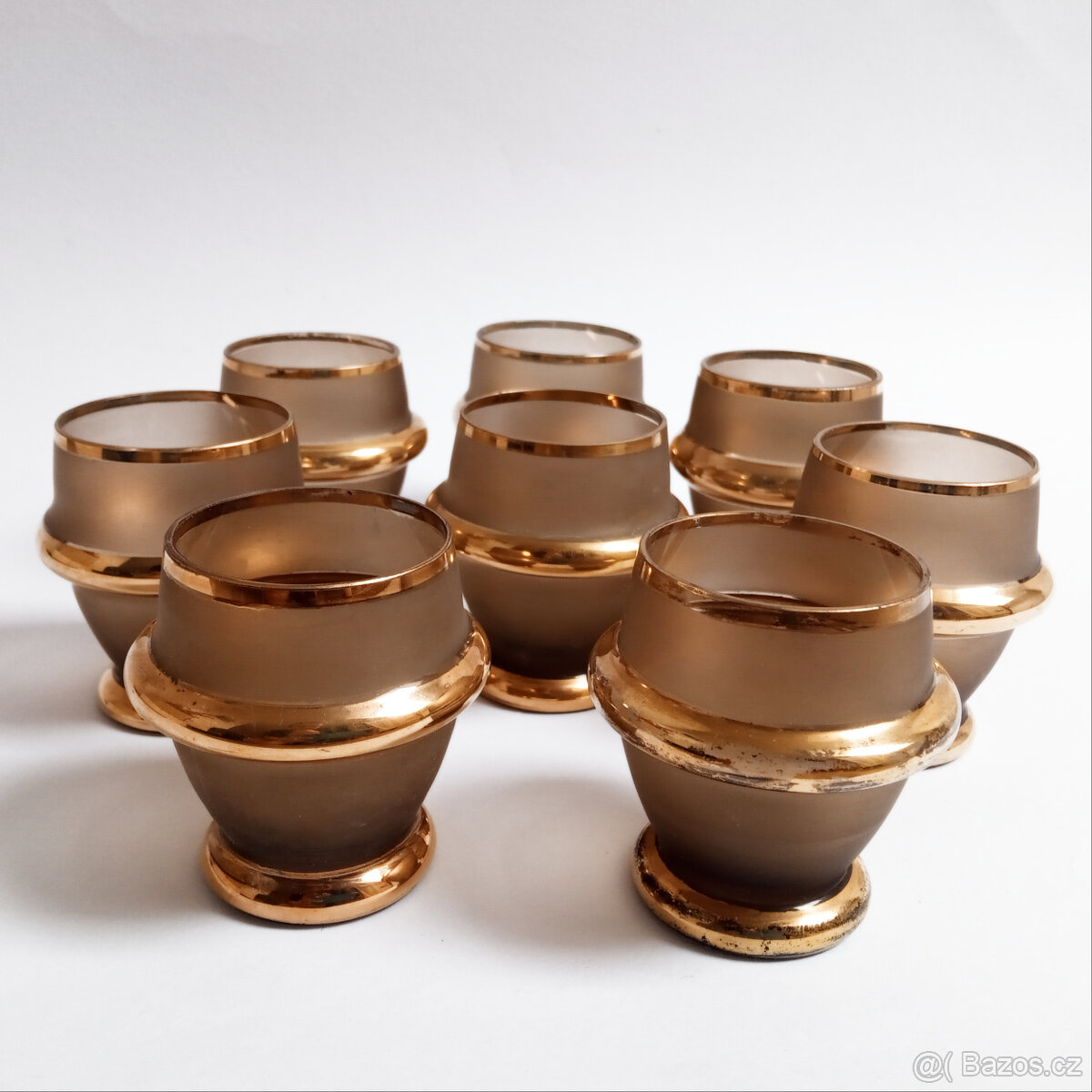 Likérová sada – kouřové sklo - 4