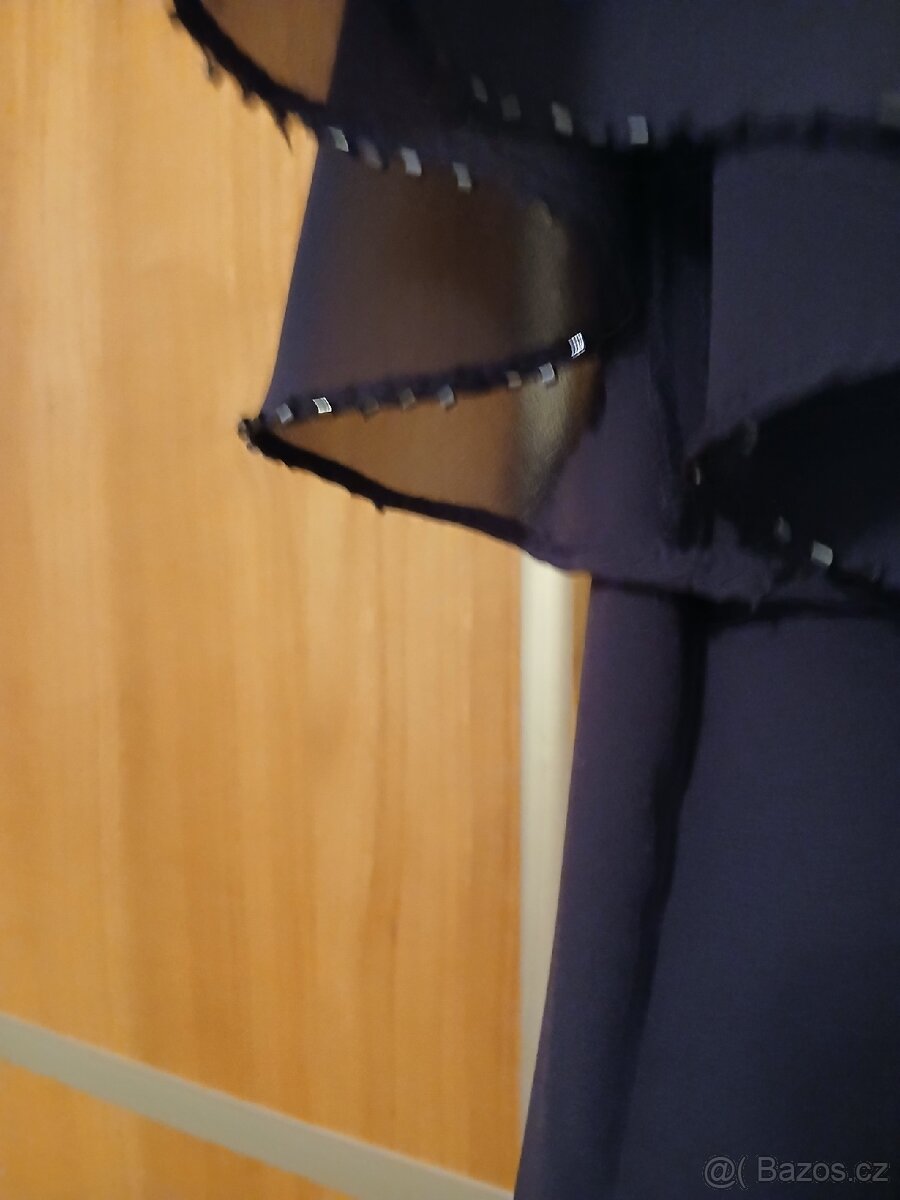 Spolecenske saty vel.46, barva tmavě modrá - 4