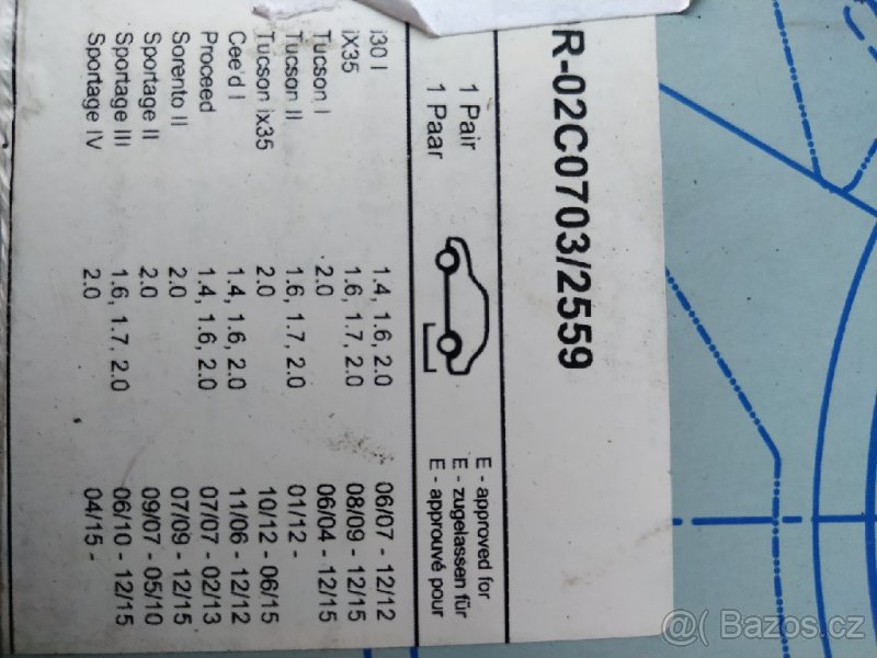 prodám 2 zadní kotouče Kia ceed 1gen. - 4