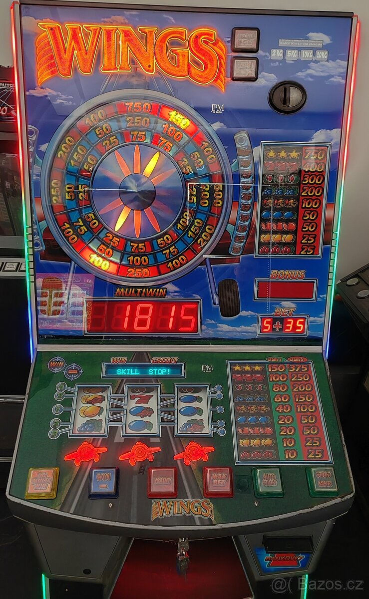 Retro herní (výherní) automat Wings+klíče, vyhledávaný - 4
