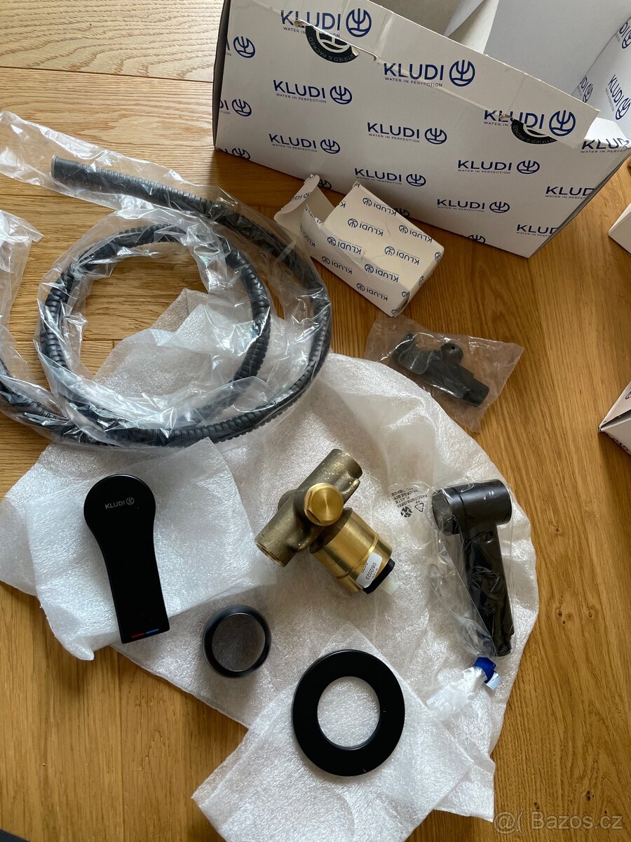 2ks bidetova baterie kludi zenta sl cerna matna - 4