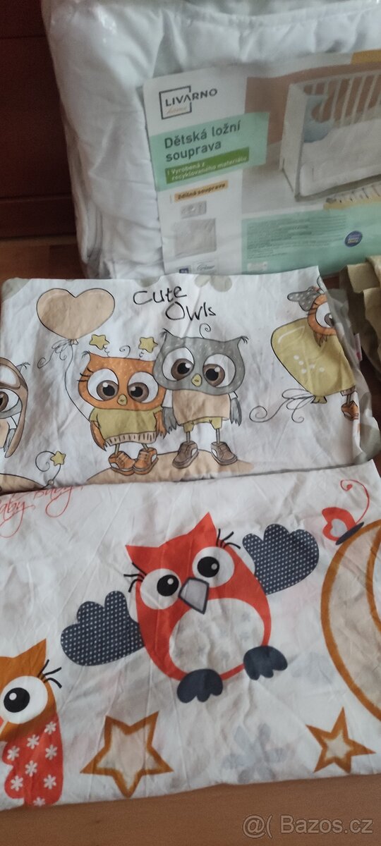 Do dětské postýlky: peřina+polštář, 3xpovlečení, prostěradlo - 4
