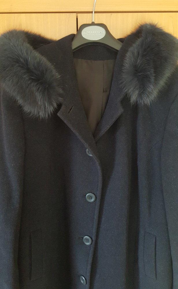 Dámský elegantní kabát, vel. 48 - 4