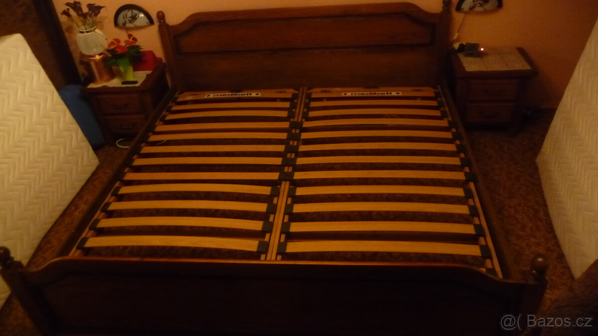 Manželská postel rustikal - 4